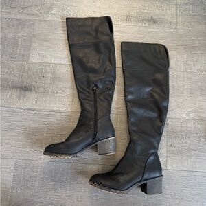 Black Over-the-Knee Women's Boots